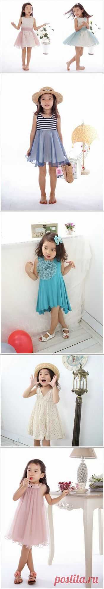 Платья для девочек на лето, идеи по шитью | Summer dresses for girls ~ Для вдохновения