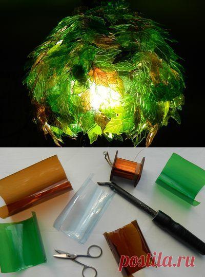ЛЮСТРА ИЗ ПЛАСТИКОВОЙ БУТЫЛКИ