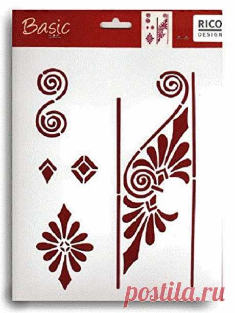 POCHOIR BLANC 30 x22cm : ornements divers (n°3): Amazon.fr: Cuisine & Maison