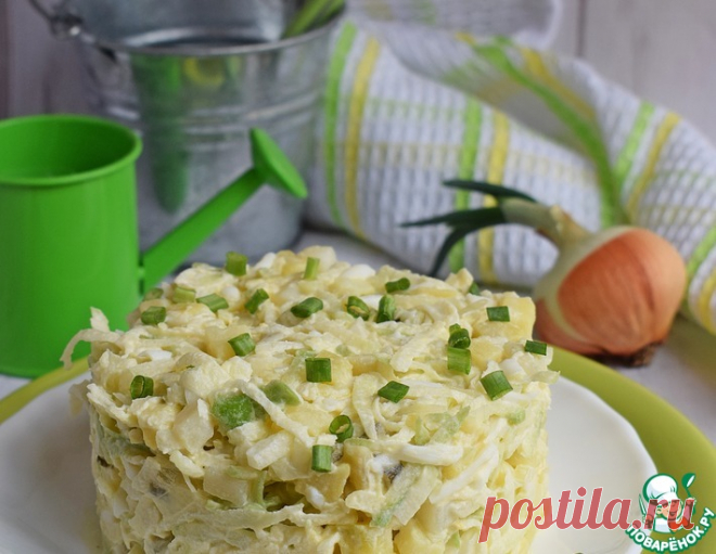 Картофельный салат с зеленой редькой – кулинарный рецепт