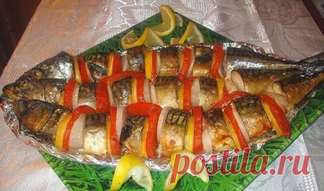 Шустрый повар.: СКУМБРИЯ, ЗАПЕЧЁННАЯ В ДУХОВКЕ.
