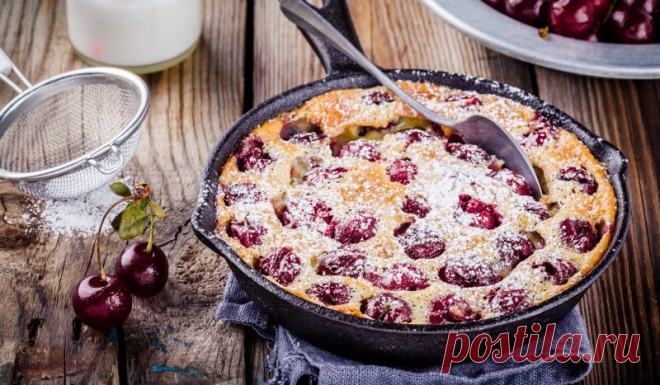 Клафути с вишней от Джейми Оливера