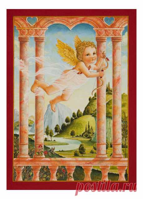 Cupid by Lynn Bywaters Cupid Painting by Lynn Bywaters