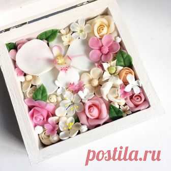 Пятница - ура 🎉🎉
Такие цветочные шкатулки делаю для 💍💍