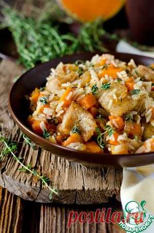 Рис с тыквой и рыбой - кулинарный рецепт