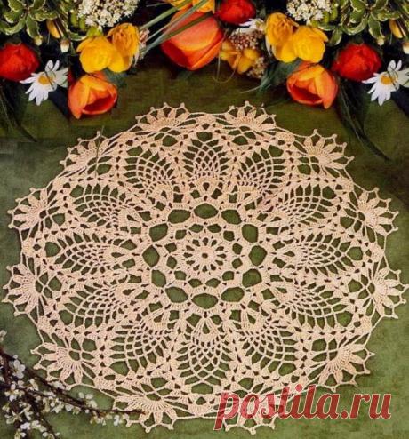Вяжем салфеточку крючком