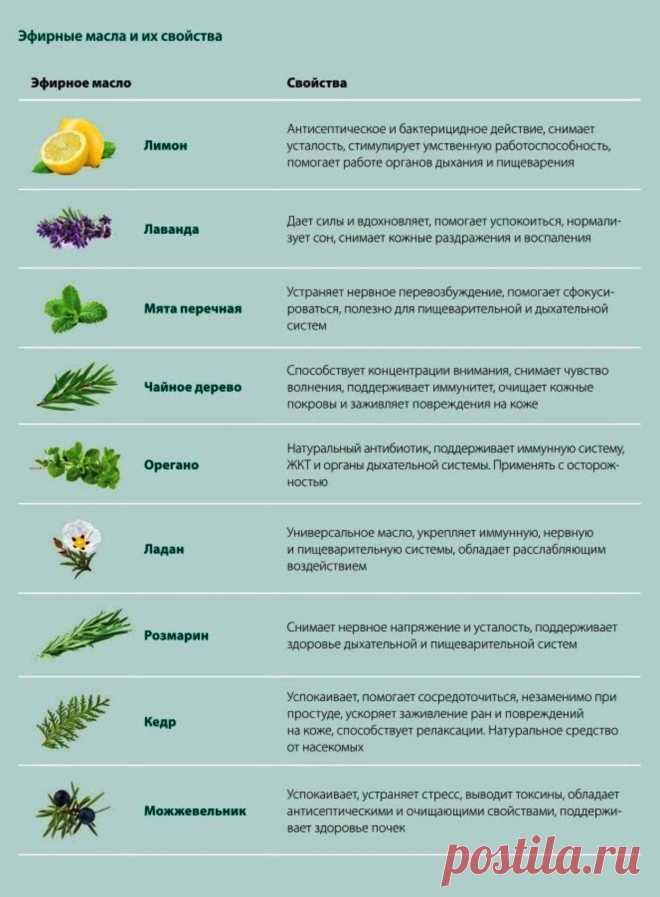 Эфирные масла и их свойства