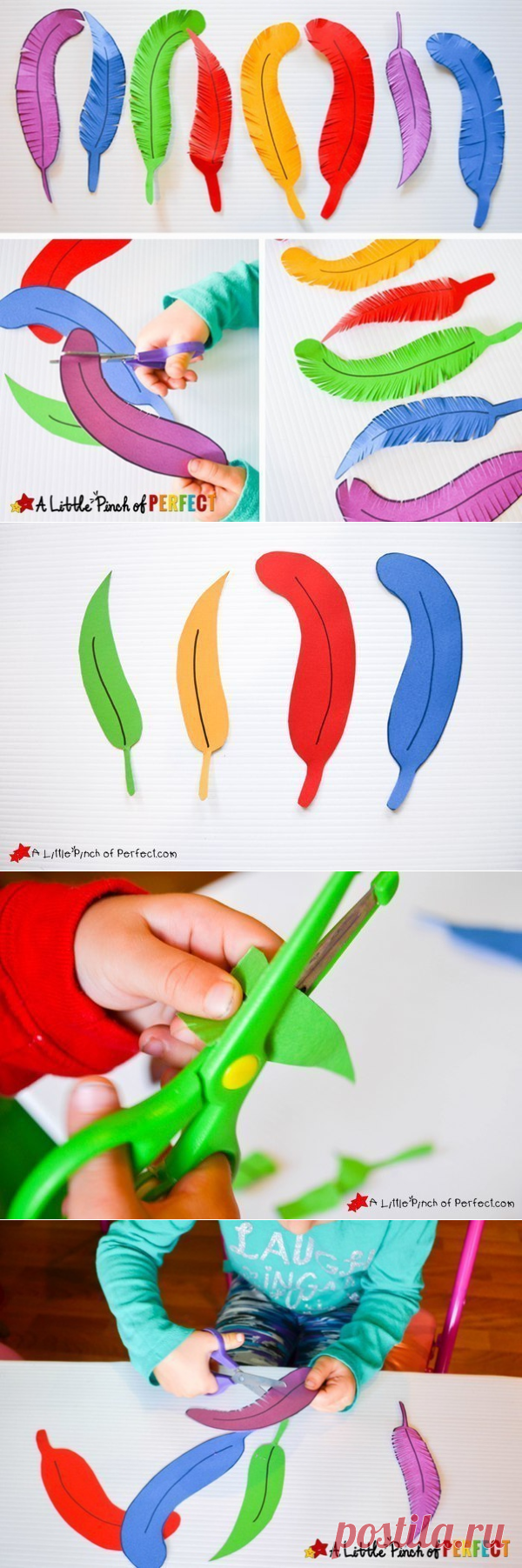 Упражнение «пёрышки» — Поделки с детьми