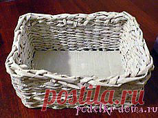 Коробка из газетных трубочек | (: креатифф на дому :)