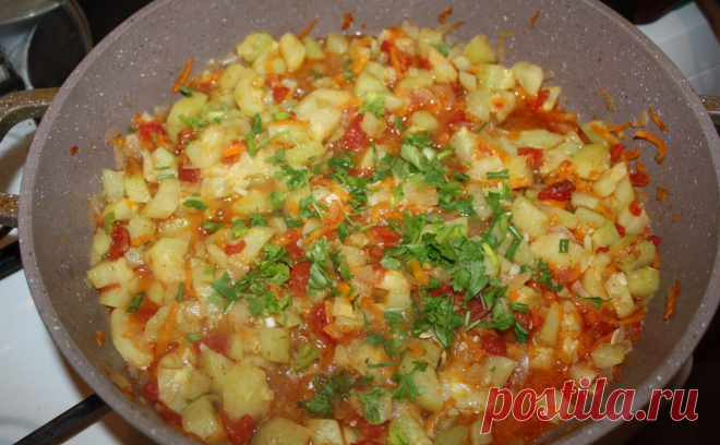 Овощное рагу с кабачками