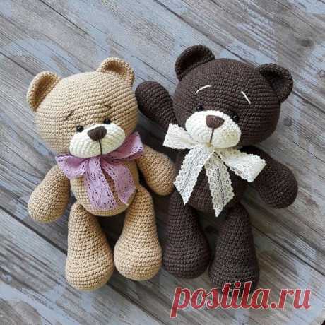 Медвежонок амигуруми схема крючком | AmiguRoom