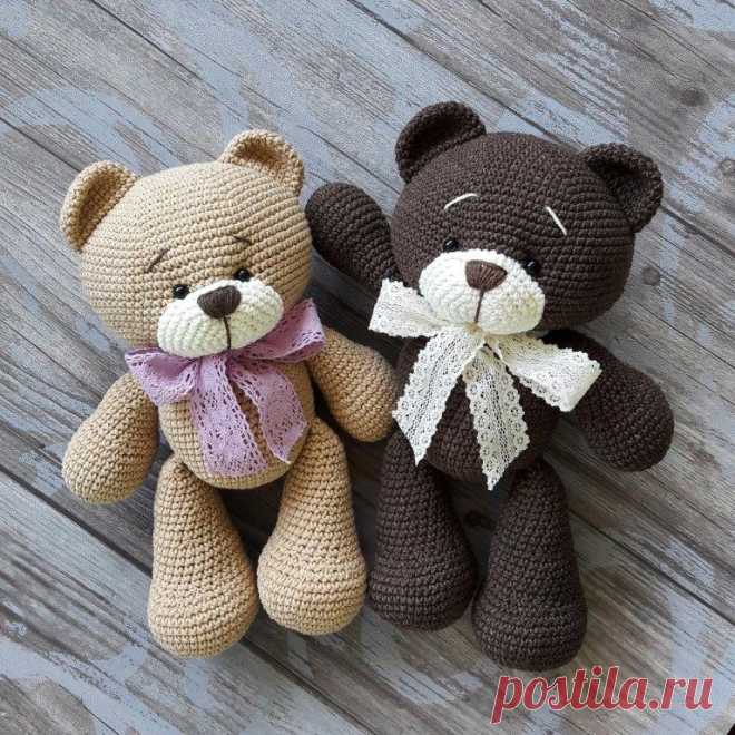 Медвежонок амигуруми схема крючком | AmiguRoom