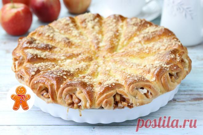 Слоеный яблочный пирог 