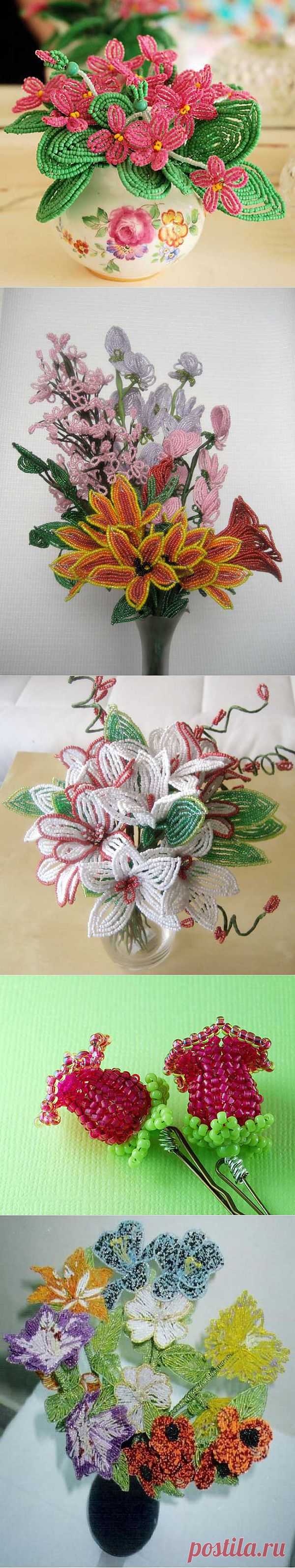 Цветы из бисера | Блог ZooFitoSfera о растениях, животных и интересном