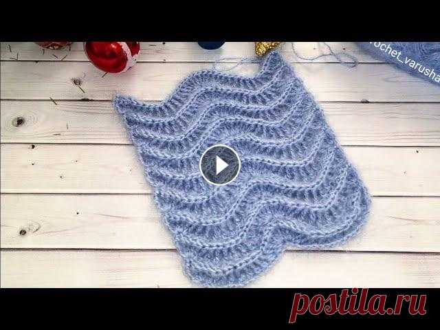 Шарф крючком "Рельефный"//Crochet scarf "Embossed" #ВязаниекрючкомсНатальейРогатовской Предлагаю к берету связать шаль узором "Листья": Шаль узором листья часть - 1: Шаль узором листья часть ...