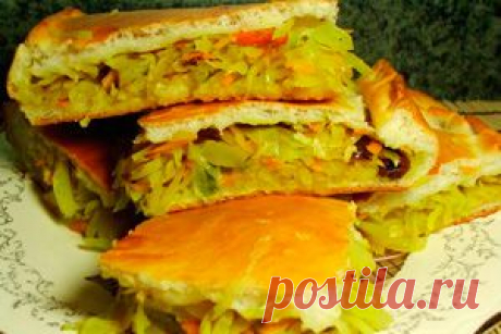 Пирог с капустой из жидкого теста: быстро и вкусно!