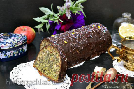 Праздничный польский маковый кекс с орехами и изюмом - Хлебопечка.ру