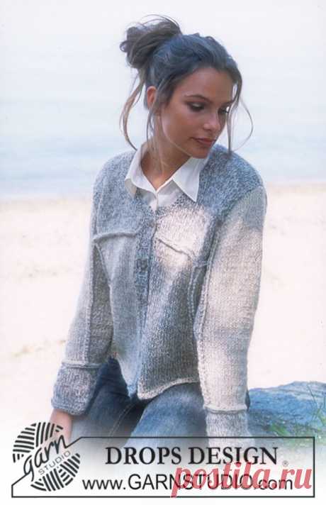 DROPS 79-21 - Gratis breipatronen van DROPS Design DROPS Vest van “Silke-Tweed” en “Vivaldi”