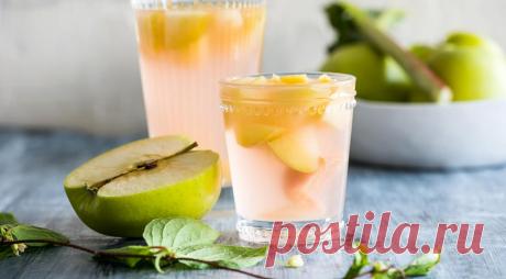 Компот из ревеня и яблок. Пошаговый рецепт с фото на Gastronom.ru