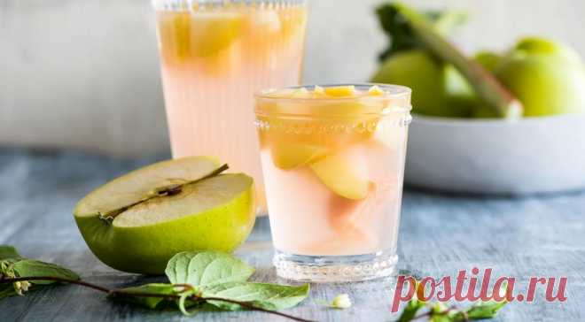 Компот из ревеня и яблок. Пошаговый рецепт с фото на Gastronom.ru