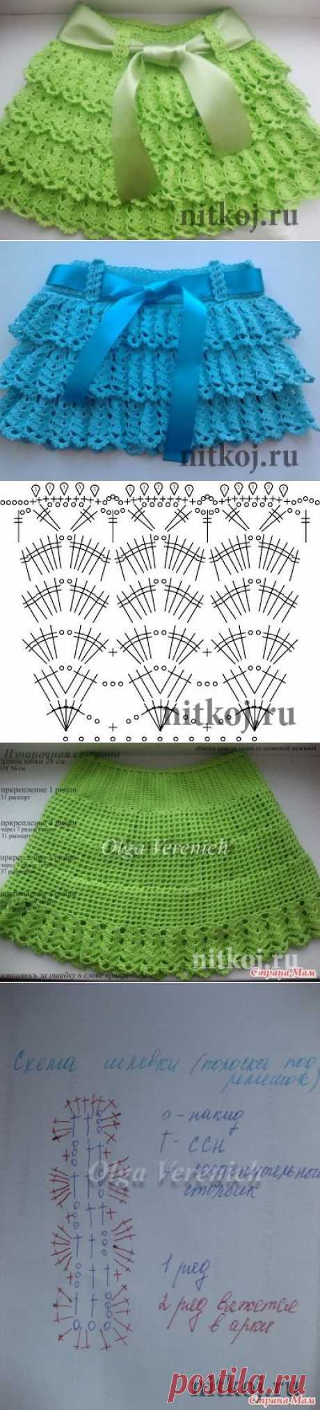 Красивая юбочка крючком » Ниткой - вязаные вещи для вашего дома, вязание крючком, вязание спицами, схемы вязания