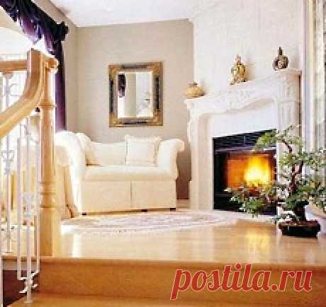 Modern Life in an Antique Farmhouse: Corner Gas Fireplace Design...