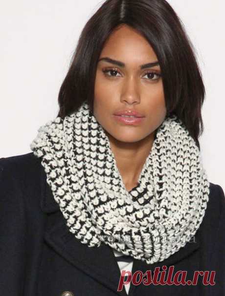 женский шарф хомут снуд