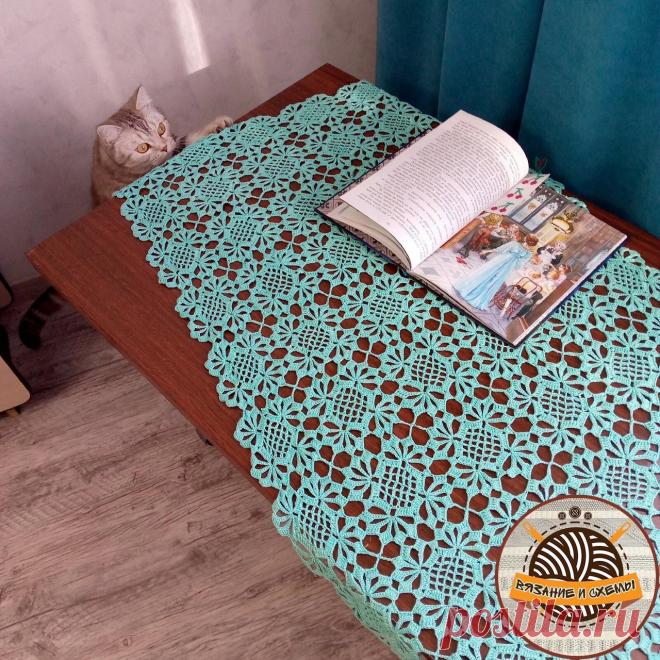 Ажурная скатерть из мотивов крючком НРАВИТСЯ ПОСТ? ДАЙТЕ НАМ ЗНАТЬ! НАПИШИТЕ КОММЕНТАРИЙ, СОХРАНИТЕ ЕГО В ЗАКЛАДКИ! А, МОЖЕТ, ВЯЗАЛИ ПОХОЖЕЕ ИЗДЕЛИЕ? БУДЕМ РАДЫ УЗНАТЬ О ВАШЕМ ОПЫТЕ!РУБРИКА 