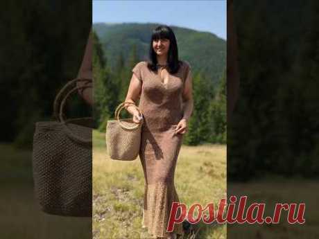 Сукня спиці+гачок #knitting #crochet #handmade #crocheting #shorts #crochetpattern #crochetdress