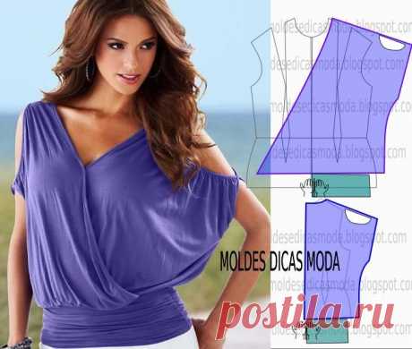 MOLDE DE BLUSA CASUAL
