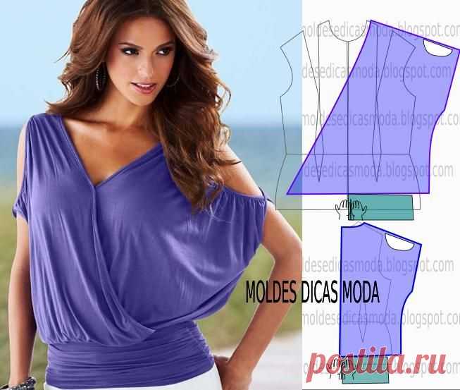 MOLDE DE BLUSA CASUAL