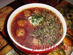 Латышский суп с фрикадельками 