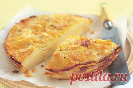Рецепт слоеного пирога из картофеля с сыром | | О вкусной еде
