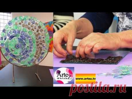 Mira cómo reciclar CDs para hacer venecitas o azulejos
