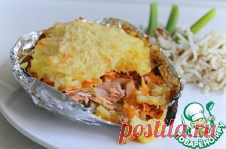 Гнездышки с рыбой или курицей - кулинарный рецепт