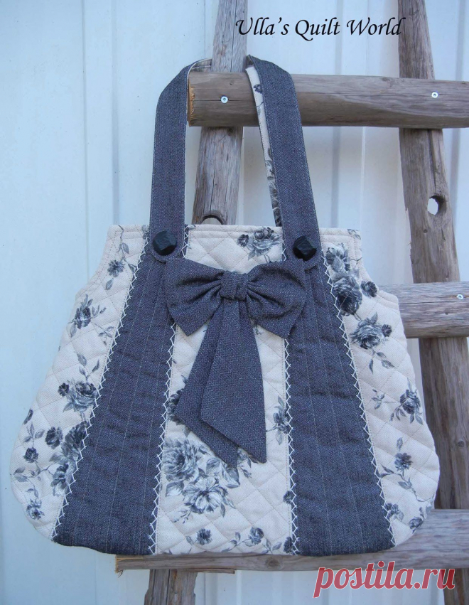 Ulla's Quilt World: Rose bags quilt, PATTERN+TUTORIAL