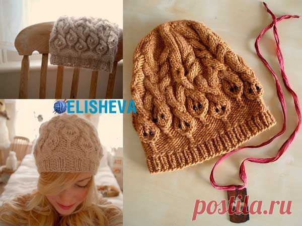 Шапка для женшин «The parseltongue hat» от Stephanie Dosen вязаная спицами