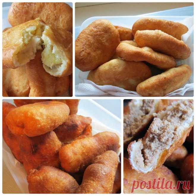 Пирожки из заварного дрожжевого теста - Вреднючие, конечно! Но очень вкусные!