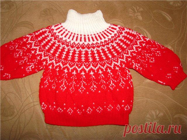 Свитер с круглой кокеткой - Свитера и кофты - Схемы вязания - Авторский проект Натальи Грухиной