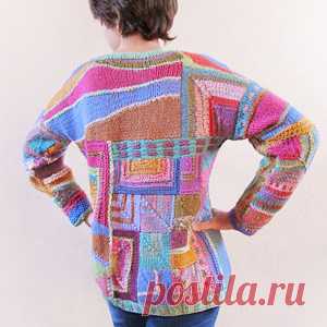 Урок по вязанию на спицах: плетёный узор в стиле энтрелак