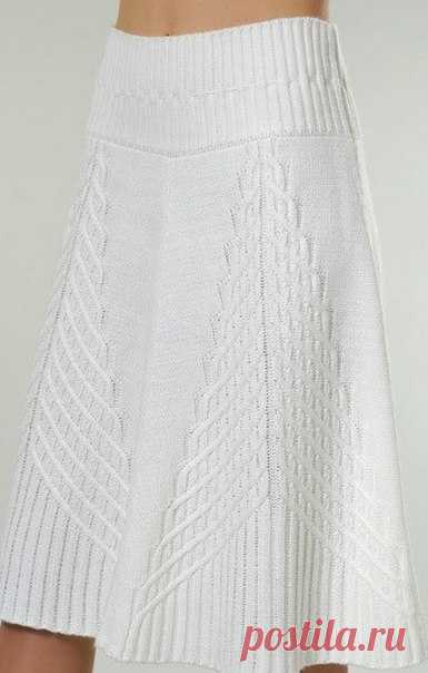 Красивый узор спицами