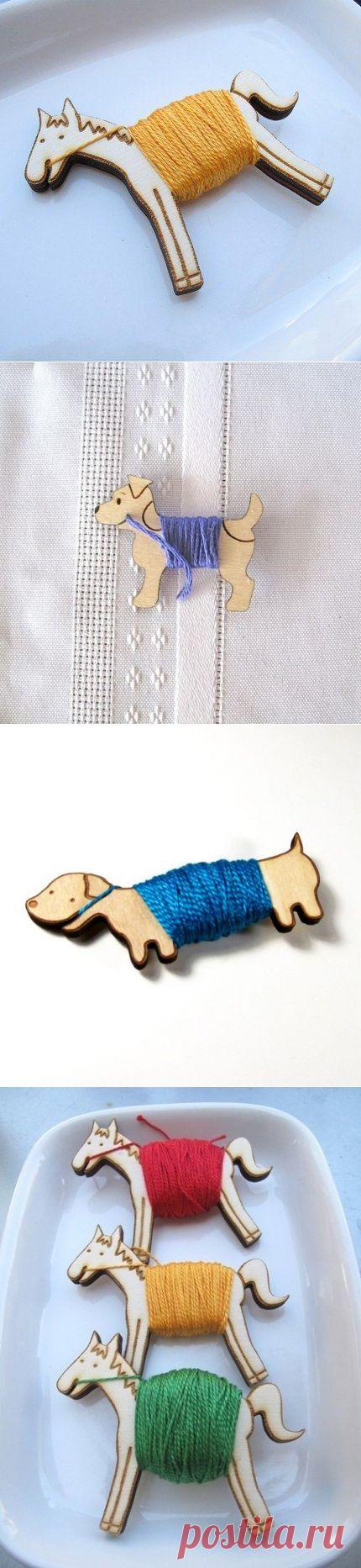 Катушки-зверушки для мулине