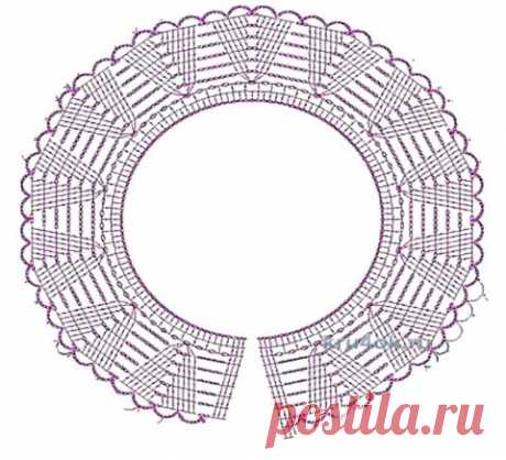 Платье связанное крючком для девочки. Работа Ирины