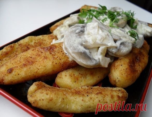 Сытные и хрустящие картофельные палочки с грибами: Вкусно и оригинально! От такой вкуснятины никто не откажется!