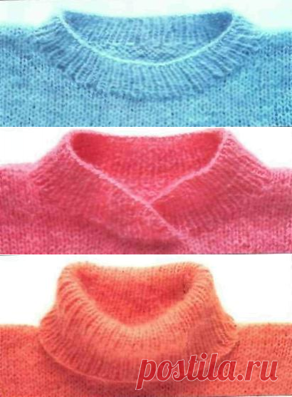 Бейки и воротники для круглого выреза.: Дневник группы «ВЯЖЕМ ПО ОПИСАНИЮ»: Группы - женская социальная сеть myJulia.ru