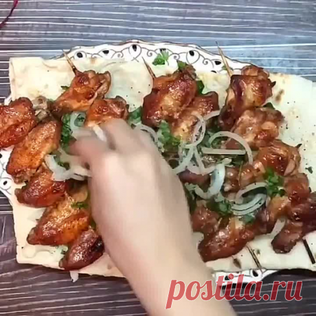 куриный шашлык в духовке ( рецепт )
