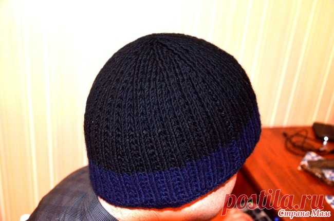 Двойная мужская шапочка Доброго времени суток! По просьбе мужа связалась теплая зимняя шапочка.  Внешняя часть шапочки связана из 100 % шерсти Candy от Vita крючком № 3, 5
