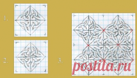 Как нарисовать кельтский орнамент. Часть 1 / Мастер-класс