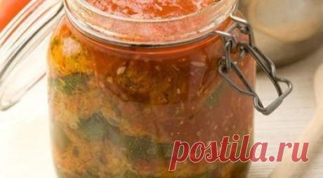 Салат "ВКУСНАЯ КОМПАНИЯ" из кабачков в томате (быстро готовить)