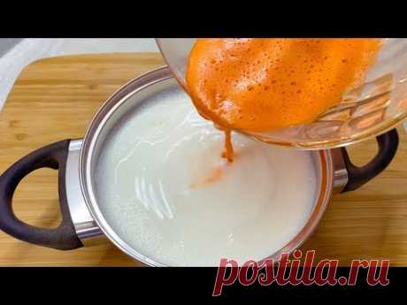 We put carrots in boiling milk❗ I don’t buy it in the store anymore. Only 3 Ingredients